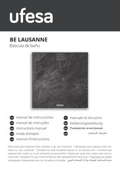 UFESA LAUSANNE Instruction Manual