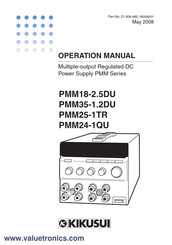 Kikusui PMM18-2.5DU Operation Manual