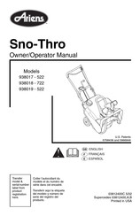 Ariens SNO-THRO 938018 - 722 Owner's/Operator's Manual
