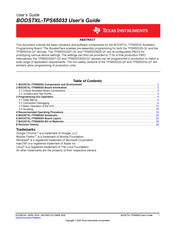 Texas Instruments BOOSTXL-TPS65033 User Manual
