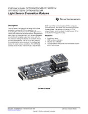 Texas Instruments OPT3005EVM User Manual