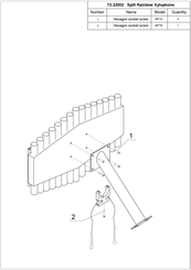 Wisdom Split Rainbow Xylophone Manual