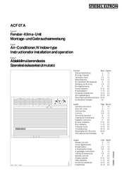 STIEBEL ELTRON ACF 07 A Instructions For Installation And Operation Manual