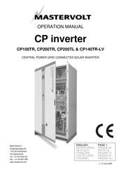 Mastervolt CP200TL Operation Manual