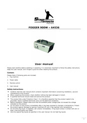 FUNNY FASHION Stage Effects 64536 User Manual