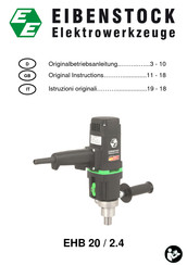 EIBENSTOCK EHB 20 / 2.4 Original Instructions Manual