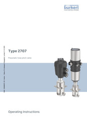 Burkert 2707 Series Operating Instructions Manual