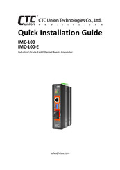 CTC Union IMC-100-E Quick Installation Manual