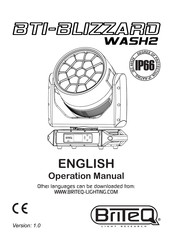 Briteq BTI-BLIZZARD WASH2 Operation Manual