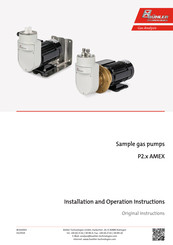 Buhler P2.2 AMEX-H2 Installation And Operation Instruction Manual
