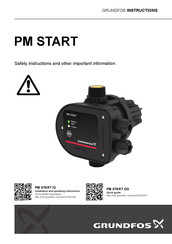 Grundfos PM START Instructions Manual