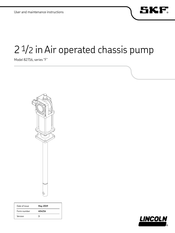 SKF Lincoln 82716 User And Maintenance Instructions