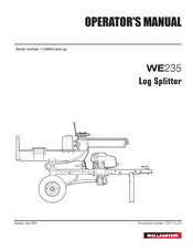 Wallenstein WE235 Operator's Manual