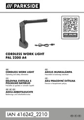 Parkside 416242 2210 Installation, Operating And Safety Information