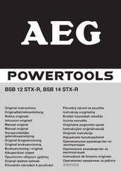 AEG BSB 12 STX-R Original Instructions Manual