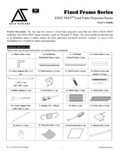 Akia Screens EDGEFREE Fixed Frame Screen User Manual