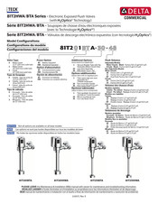 Delta Commercial 81T231BTA-05 Manual