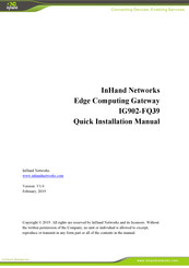 InHand IG902-FQ39 Quick Installation Manual