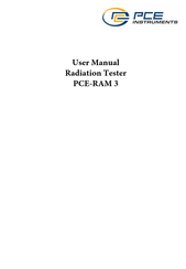 PCE Instruments PCE-RAM 3 User Manual