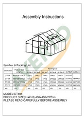 AVERTO GT404 Assembly Instructions Manual