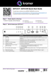 Kramer EXT3-H-R Quick Start Manual