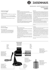 zassenhaus CLASSIC User Manual