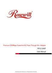 Rosewill Premium RPLC-200P User Manual
