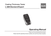 Kett L-600 Operating Manual