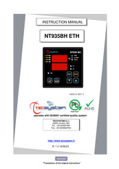 TECSYSTEM NT935BH ETH Instruction Manual
