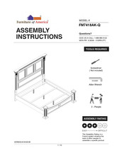 Furniture of America FM7418AK-Q Assembly Instructions Manual