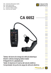 Chauvin Arnoux CA 6652 Quick Start Manual