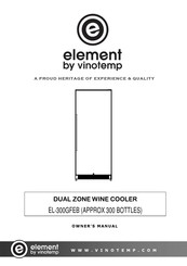 Vinotemp Element EL-300GFEB Owner's Manual
