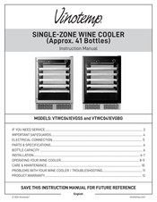 Vinotemp VTWC041EVGSS Instruction Manual