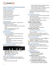 Linortek Netrixx Installation And Wiring Instructions