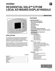 resideo SOLA S7910B Manual