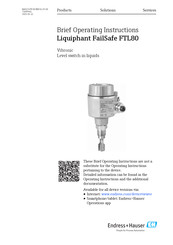Endress+Hauser Liquiphant FailSafe FTL80 Brief Operating Instructions