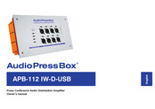 Audio Press Box APB-112 IW-D-USB Owner's Manual
