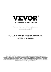VEVOR 2TX0.6M Manual