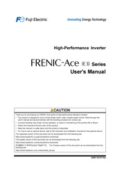 Fuji Electric FRN0056E3 -2G Series User Manual
