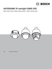 Bosch NDP-5522-Z30 Installation Manual