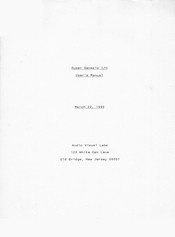 AVL Super Genesis I/O User Manual