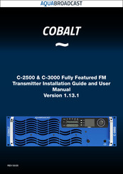 Cobalt Digital Inc C-2500 Installation Manual And User's Manual