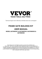 VEVOR AA70000302 User Manual
