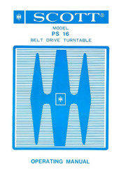 Scott PS 16 Operating Manual
