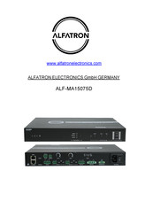 ALFAtron ALF-MA15075D Manual