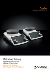 Heidolph Hei-PLATE Mix 20 l Operating Instructions Manual