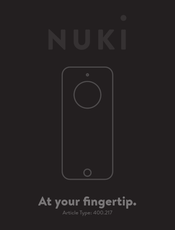 NUKI 400.217 Installation Manual