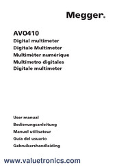 Megger AVO410 User Manual