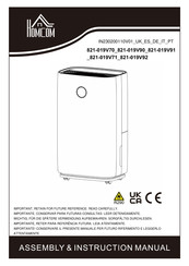 HOMCOM 821-019V70 Assembly & Instruction Manual