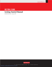 Keithley KUSB-3100 Getting Started Manual